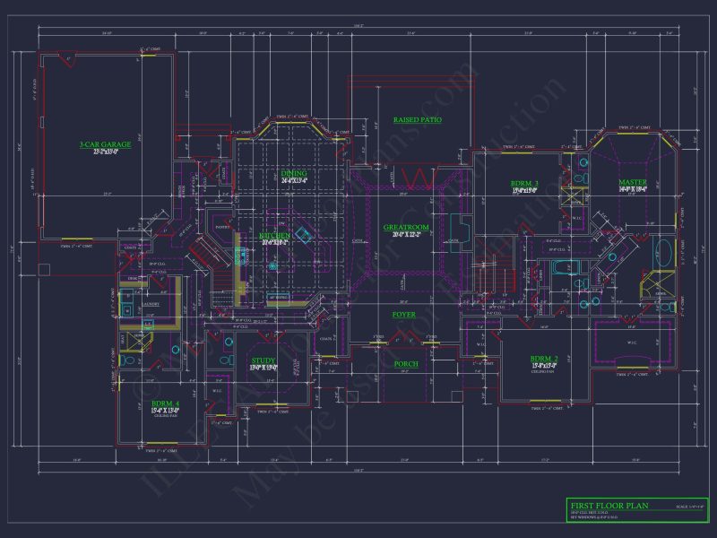 Modern Pool House Floor Plan with CAD Blueprint Designs