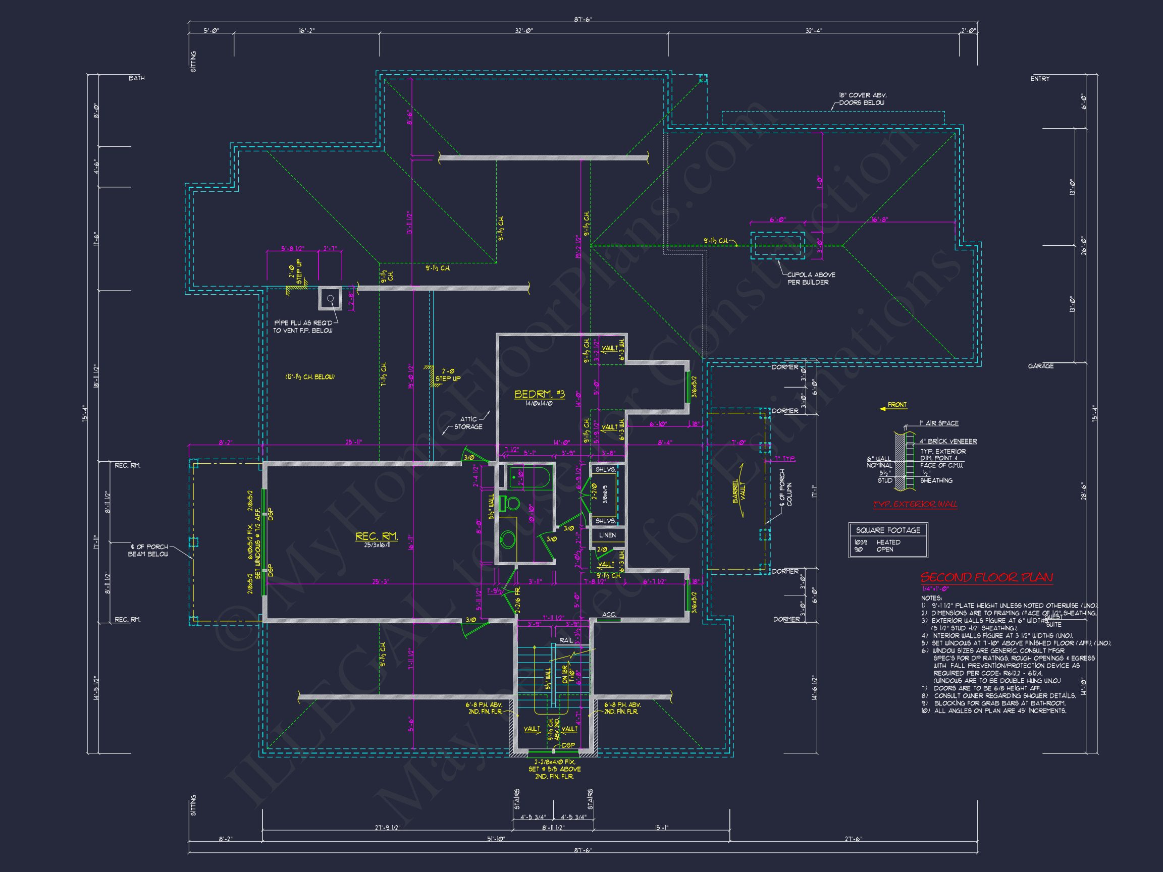 Modern Pool House Plan with Garage and Open Floor Layout