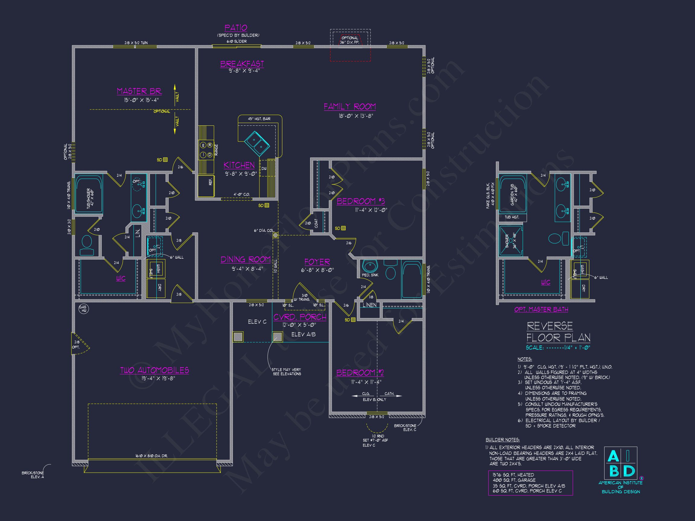 Modern Ranch house Plan with Spacious Layout and 3 Bedrooms