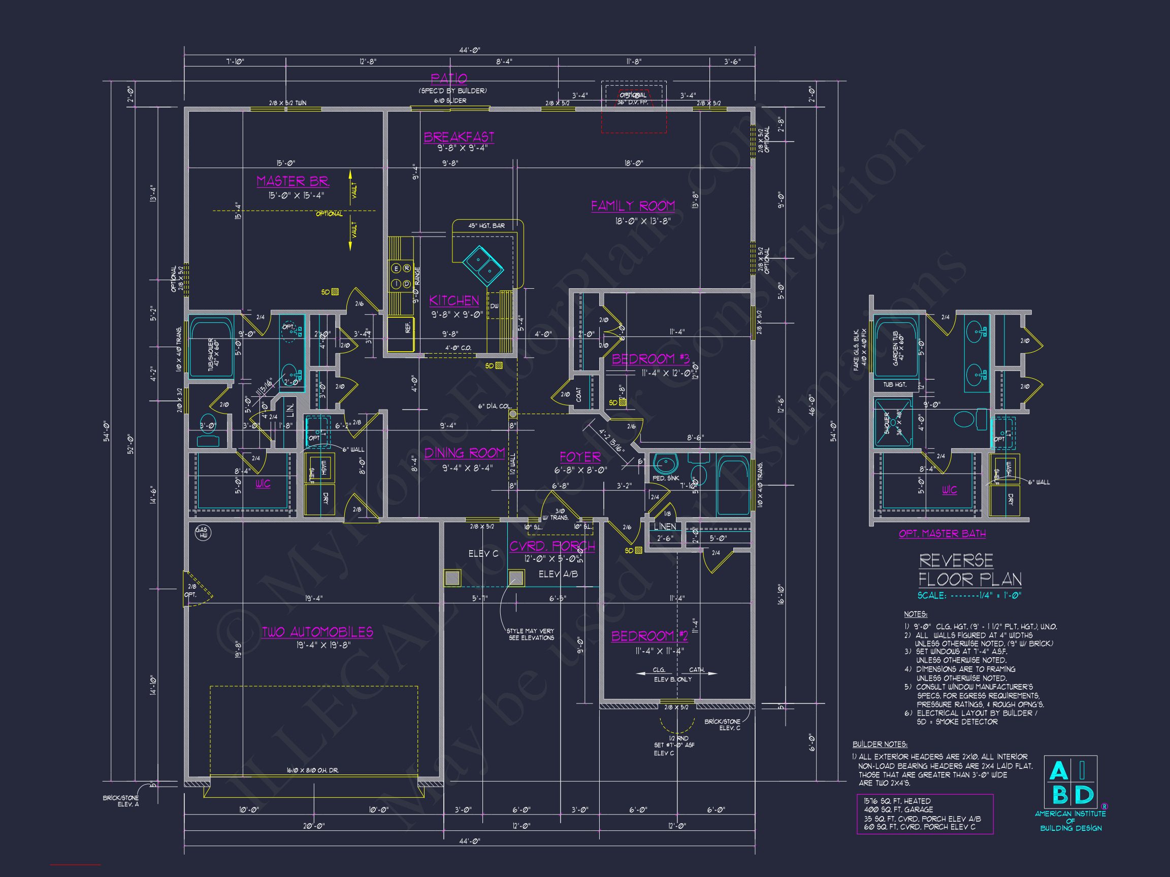 Modern Ranch house Plan with Spacious Layout and 3 Bedrooms