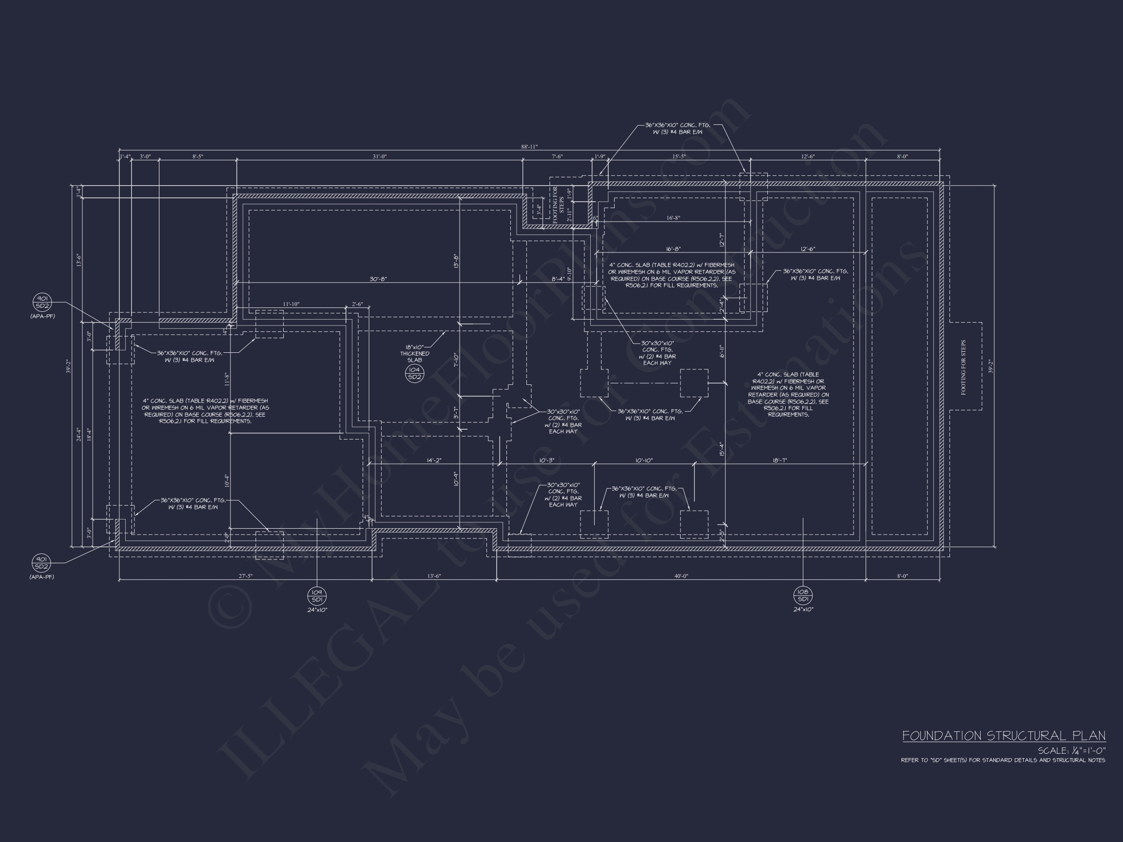 Modern Southern Home Plan with Detailed CAD Architecture