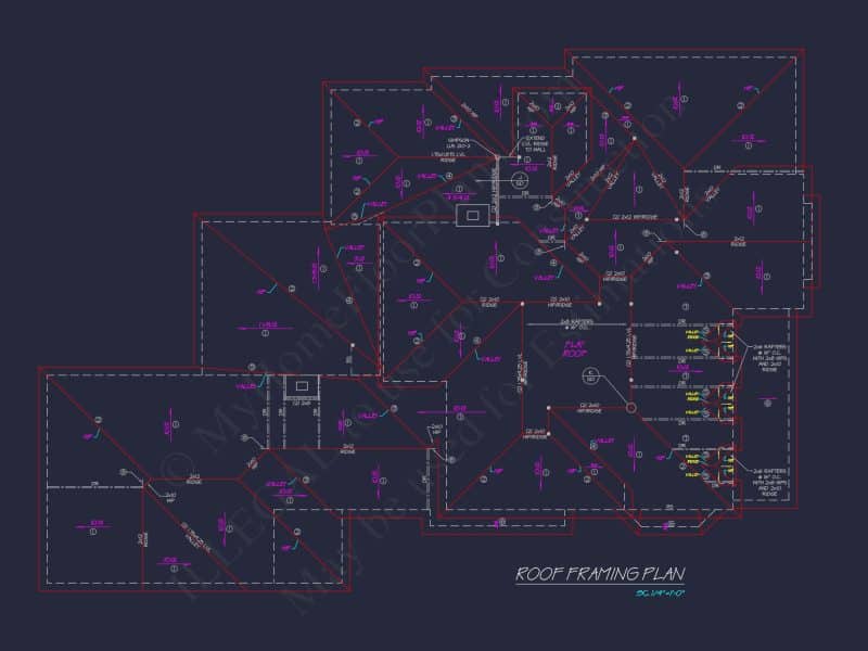 Modern Southern house Plan with Detailed Floor Designs in CAD