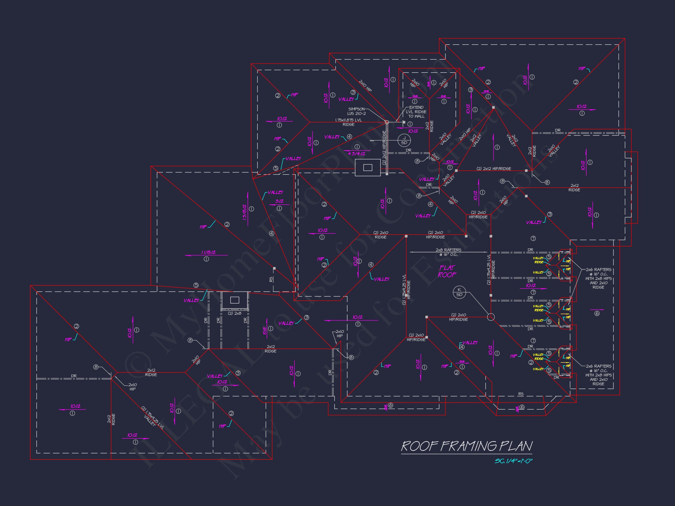 Modern Southern house Plan with Detailed Floor Designs in CAD