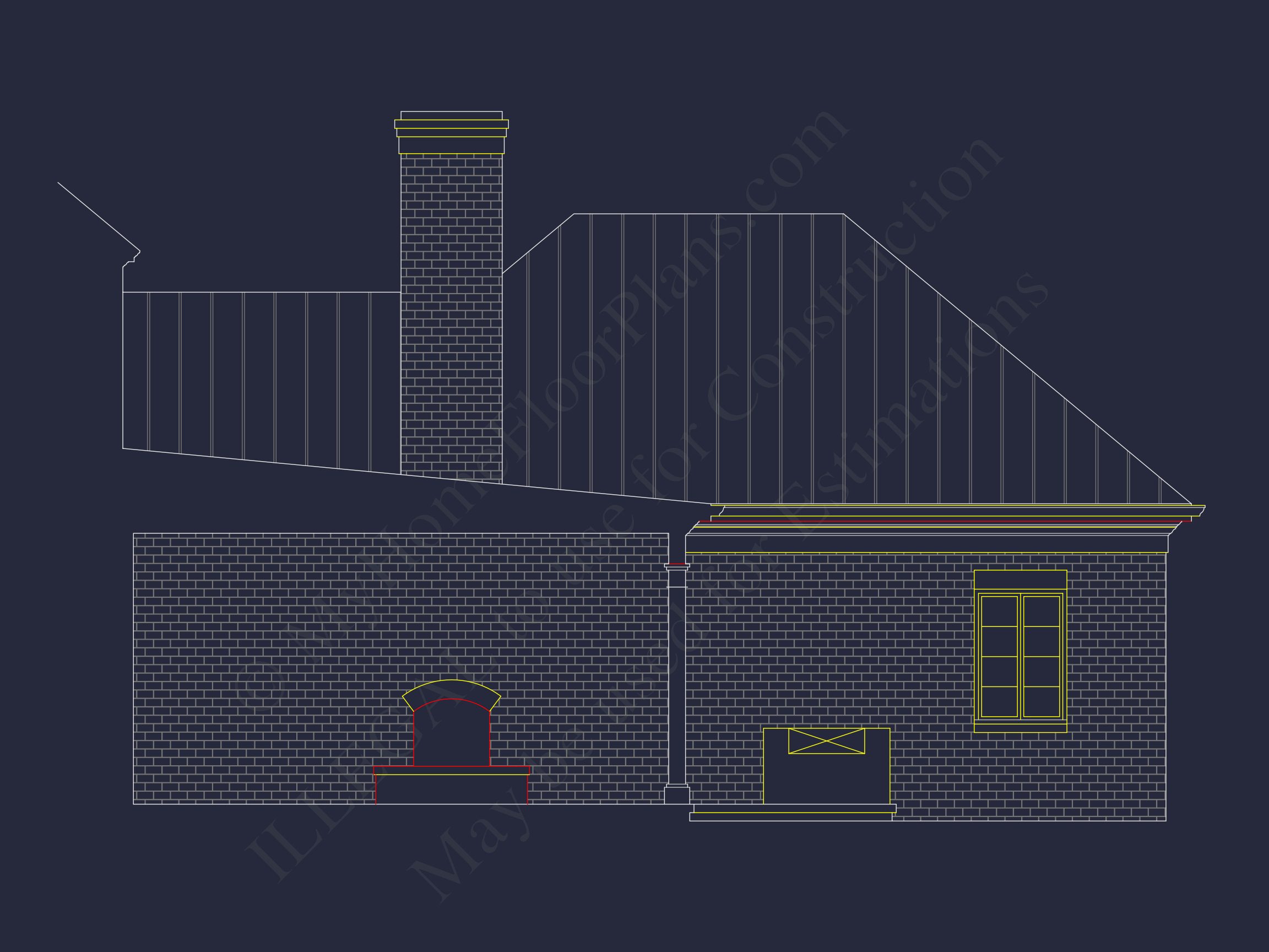 Modern Southern house Plan with Detailed Floor Designs in CAD