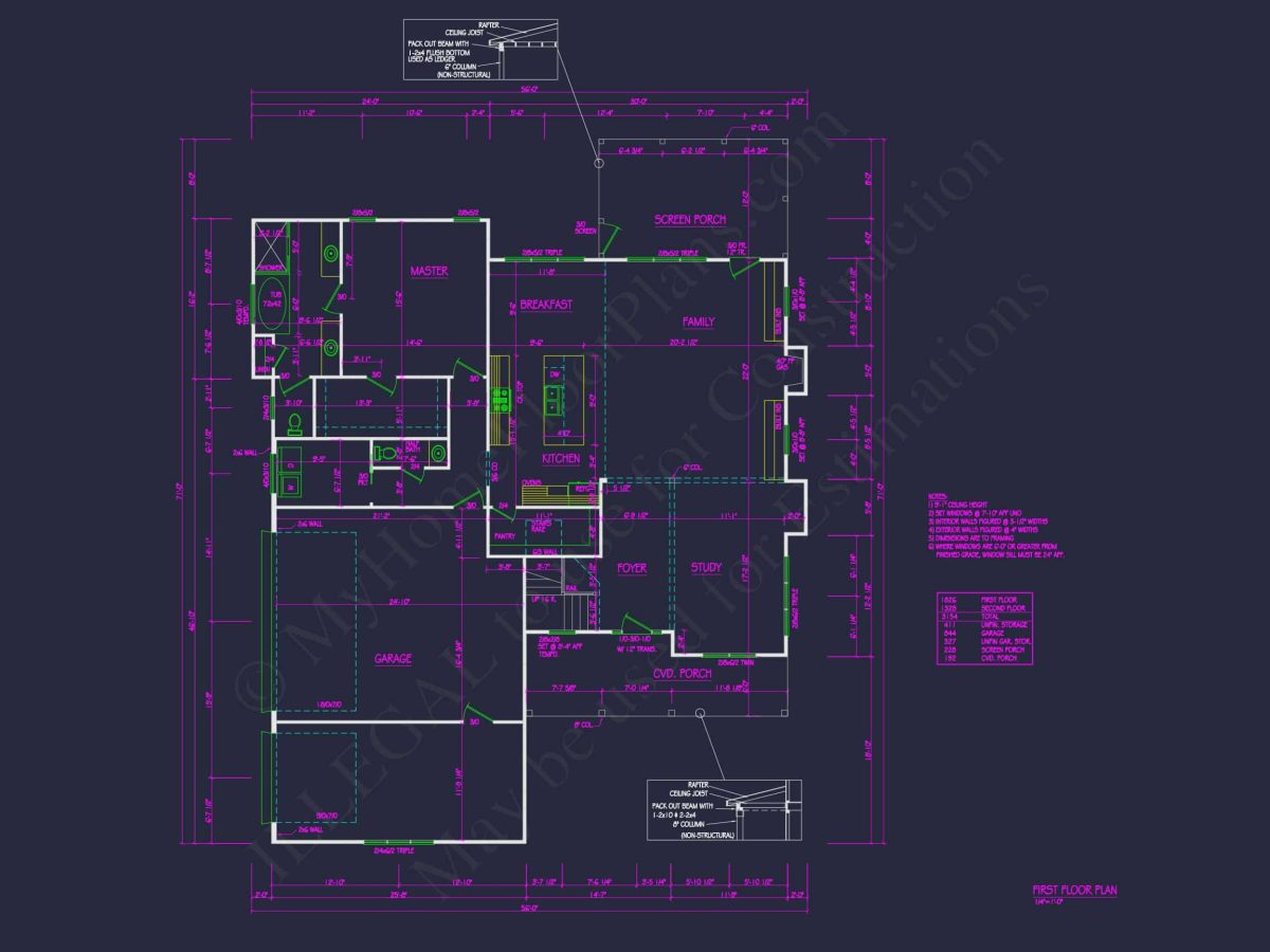 Modern Southern house Plan with Spacious Blueprint Designs