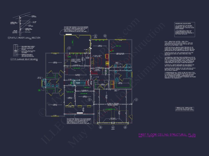 Modern Suburban house Blueprint: 4-Bedroom Floor Plan Designs