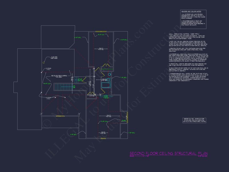 Modern Suburban house Blueprint: 4-Bedroom Floor Plan Designs