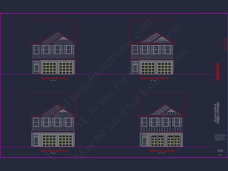 Modern Suburban house Design with 5 Bedrooms & 2-Car Garage