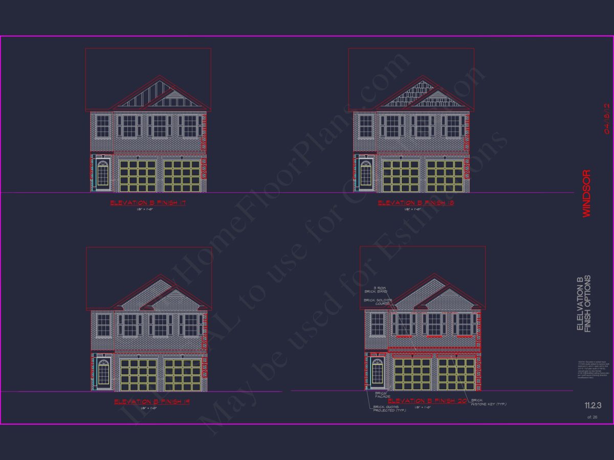 Modern Suburban house Design with 5 Bedrooms & 2-Car Garage