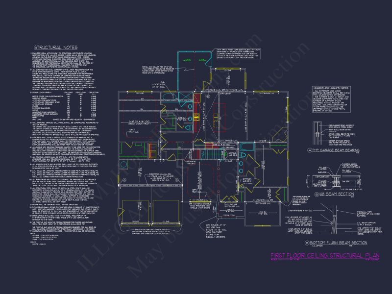 Modern Suburban house Floor Plan & Blueprint with CAD Designs