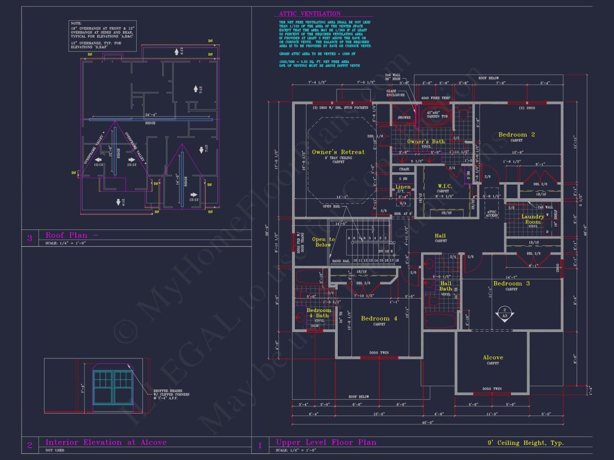 Modern Suburban house Plan - 2-Story Blueprint with CAD Designs