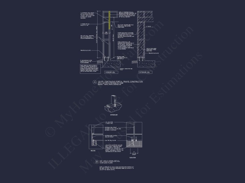 Modern Suburban house Plan - CAD Blueprint for a 2-Story Design