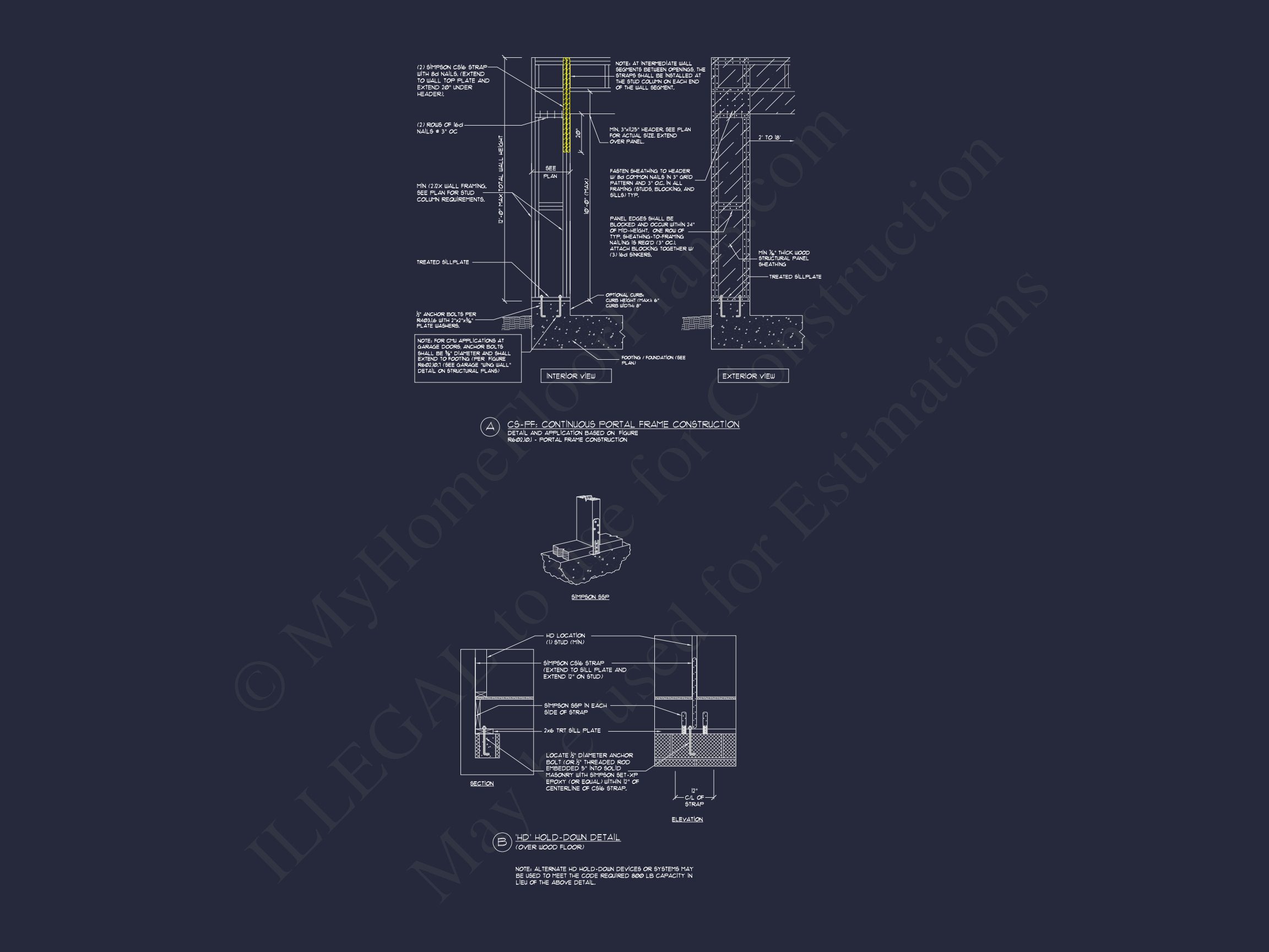 Modern Suburban house Plan - CAD Blueprint for a 2-Story Design