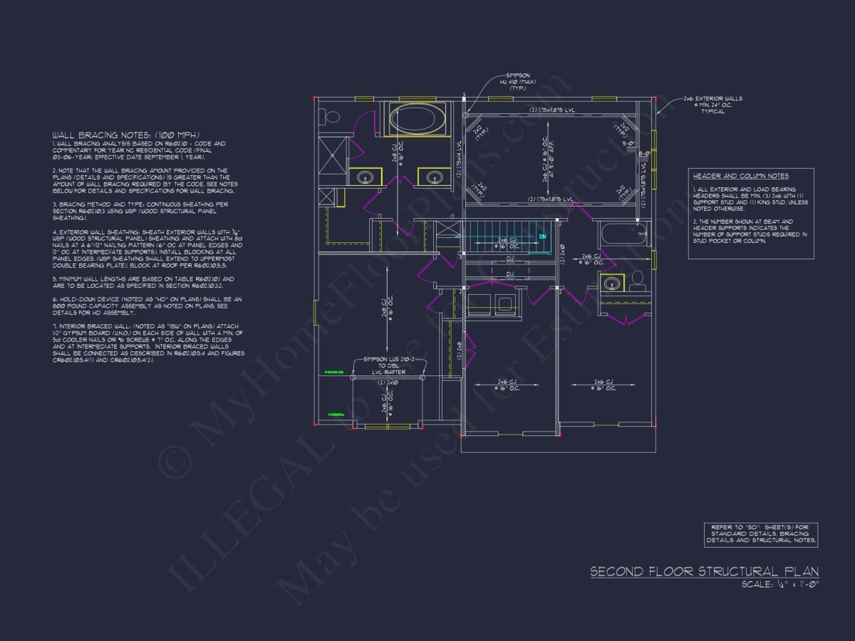 Modern Suburban house Plan - CAD Blueprint for a 2-Story Design