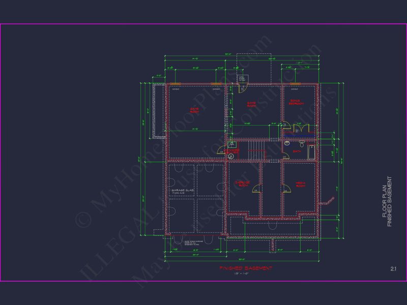 Modern Suburban house Plan: Spacious Floor Plan & CAD Designs