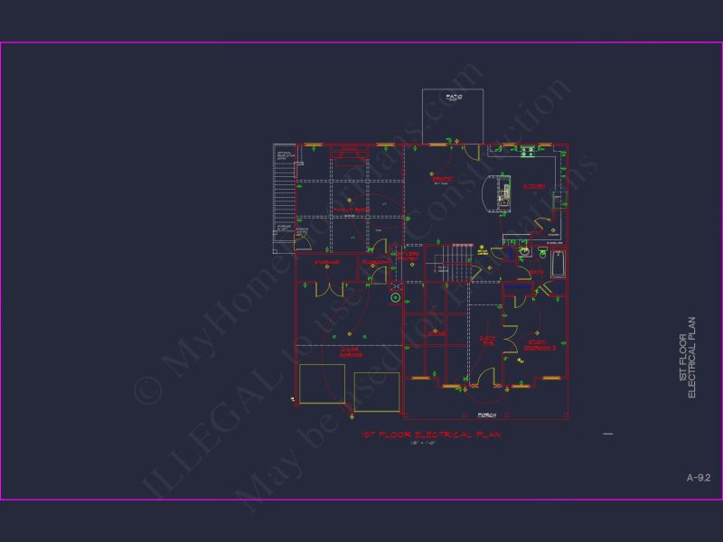 Modern Suburban house Plan: Spacious Floor Plan & CAD Designs