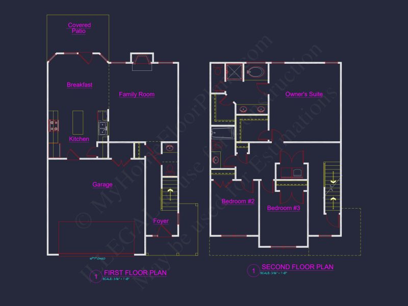 Modern Suburban house Plan With 3 Bedrooms