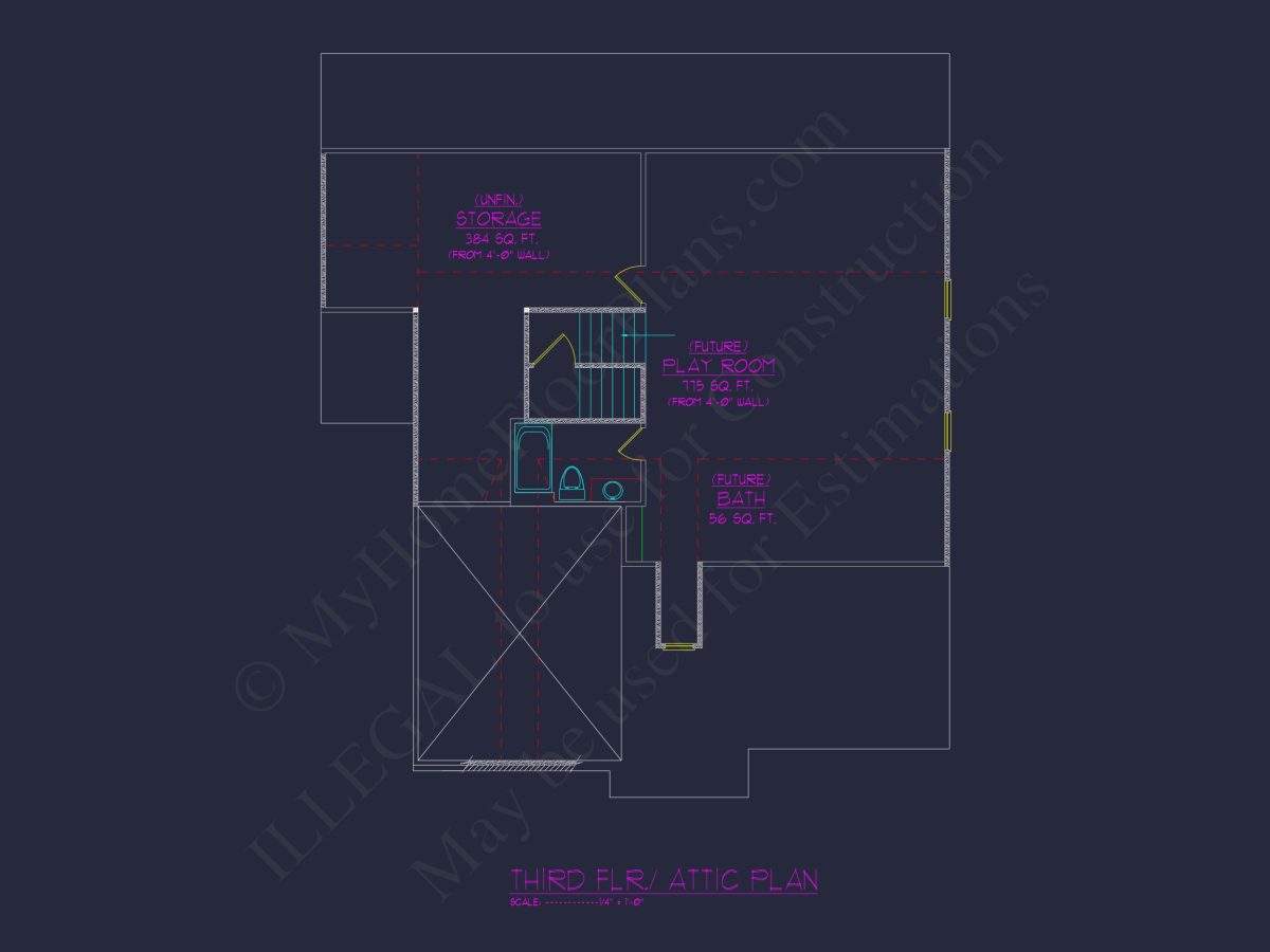 Modern Suburban house Plan with 3 Floors and Spacious Layout