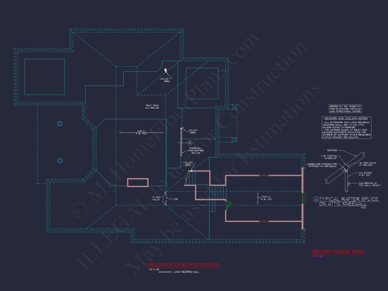 Modern Suburban house Plan with Blueprint and CAD Designs