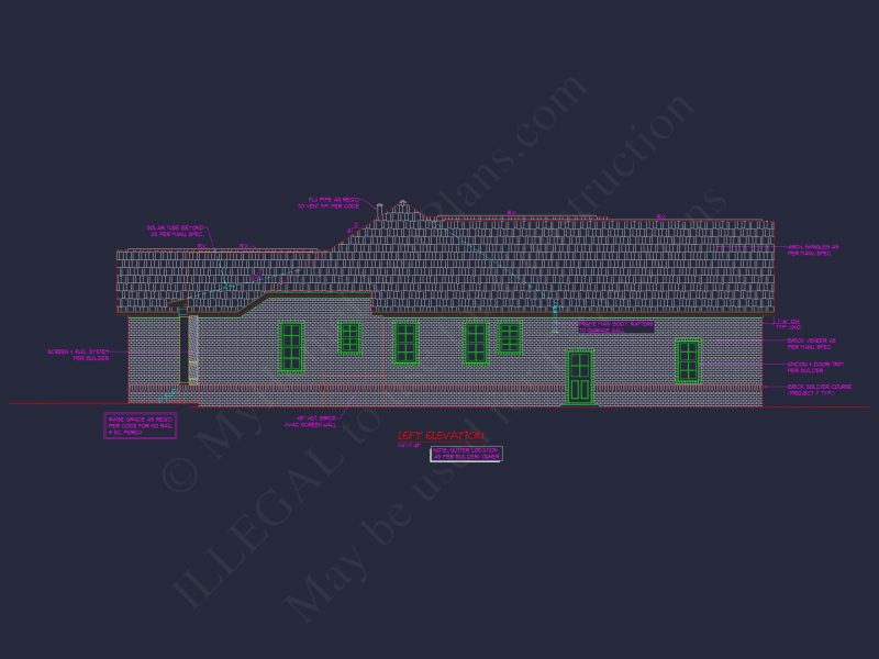 Modern Suburban house Plan with Blueprint and CAD Designs