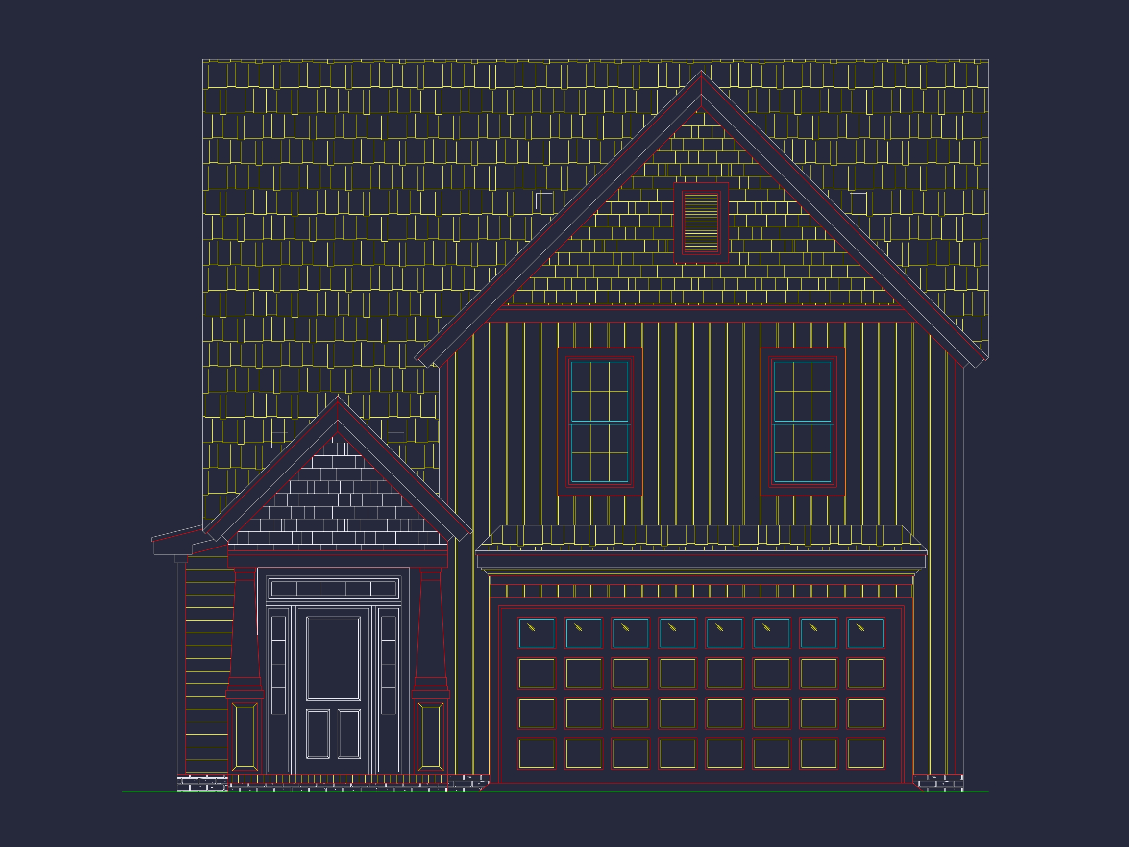 Modern Suburban Home Plan with CAD Blueprints and 2-Story Design