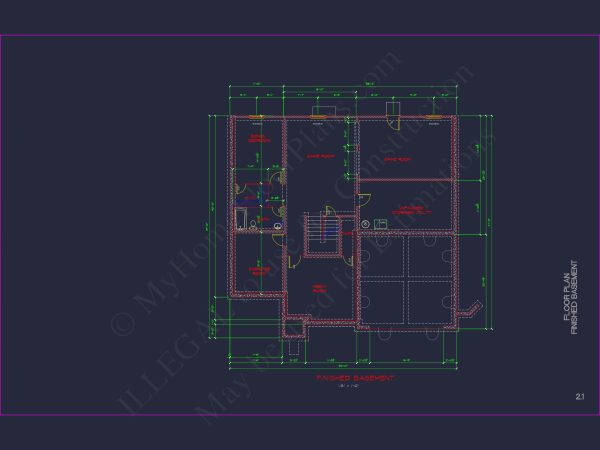 Modern Suburban house Plan with CAD Designs & Floor Blueprint