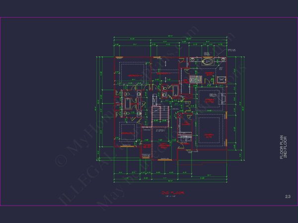 Modern Suburban house Plan with CAD Designs & Floor Blueprint