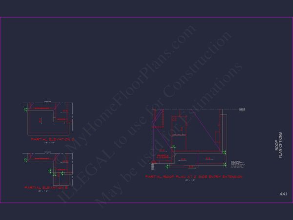Modern Suburban house Plan with CAD Designs & Floor Blueprint