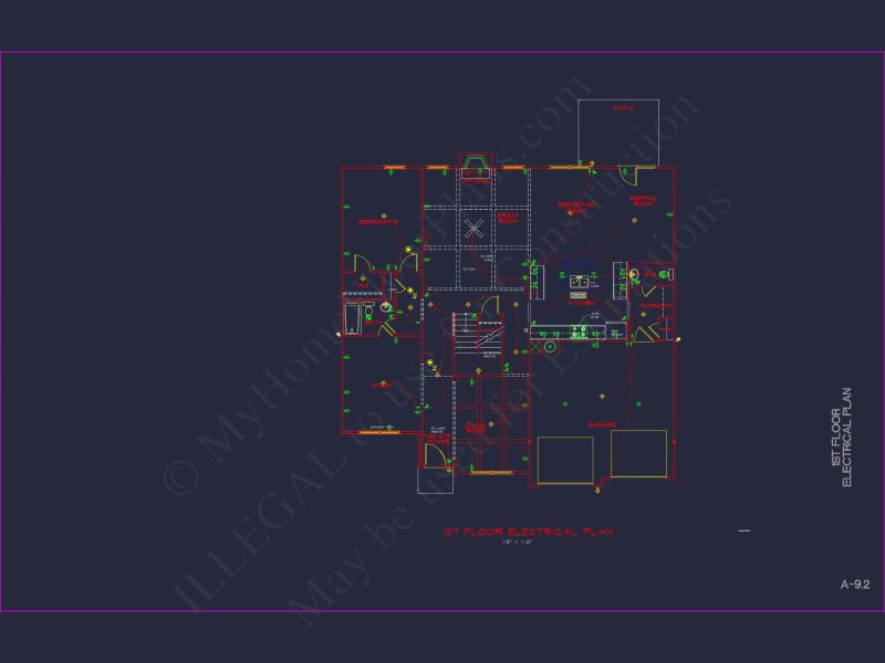 Modern Suburban house Plan with CAD Designs & Floor Blueprint