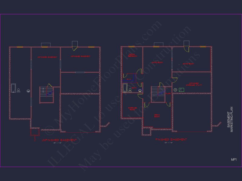 Modern Suburban house Plan with CAD Designs & Floor Blueprint