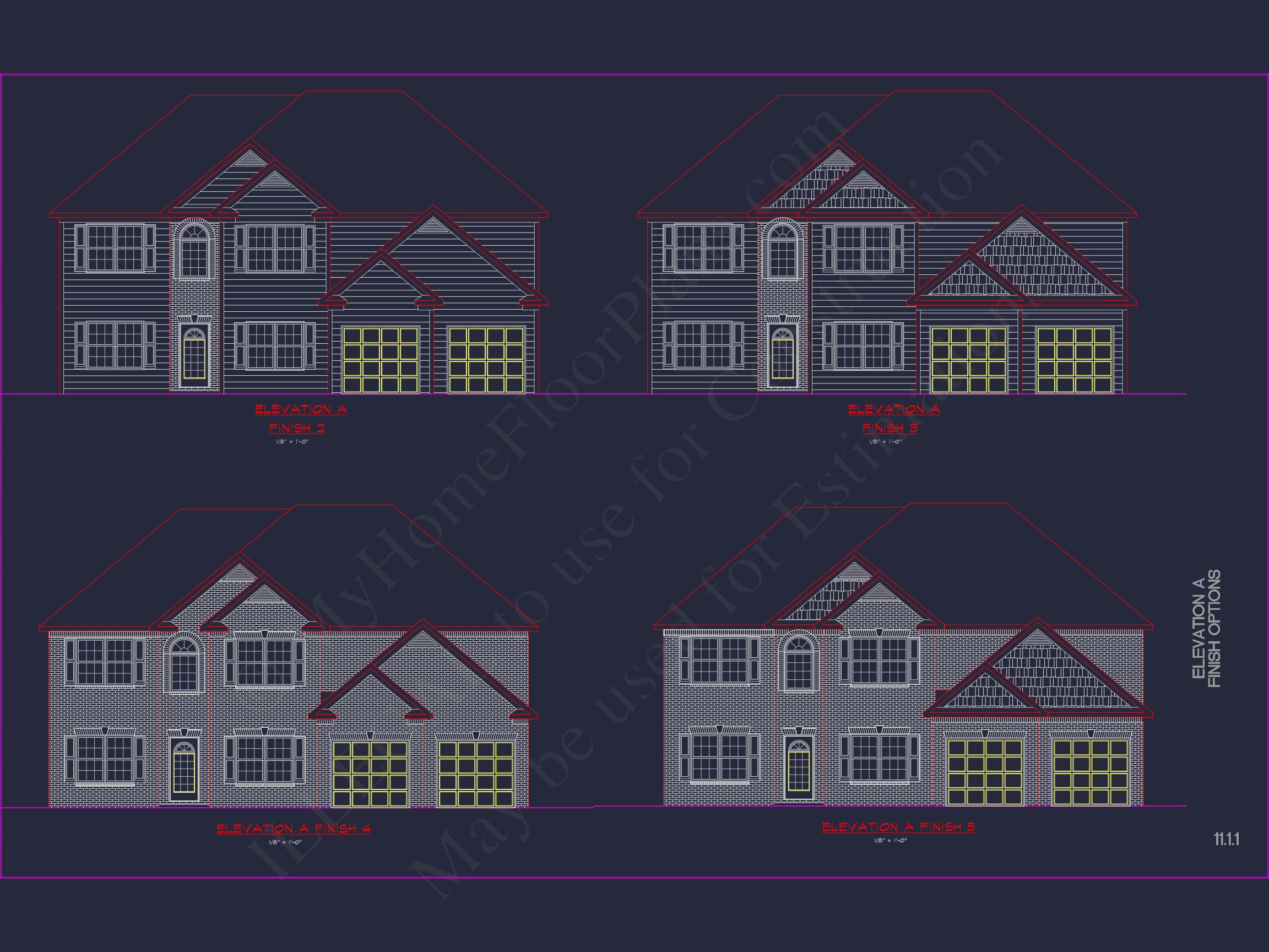 Modern Suburban house Plan with CAD Designs & Floor Blueprint