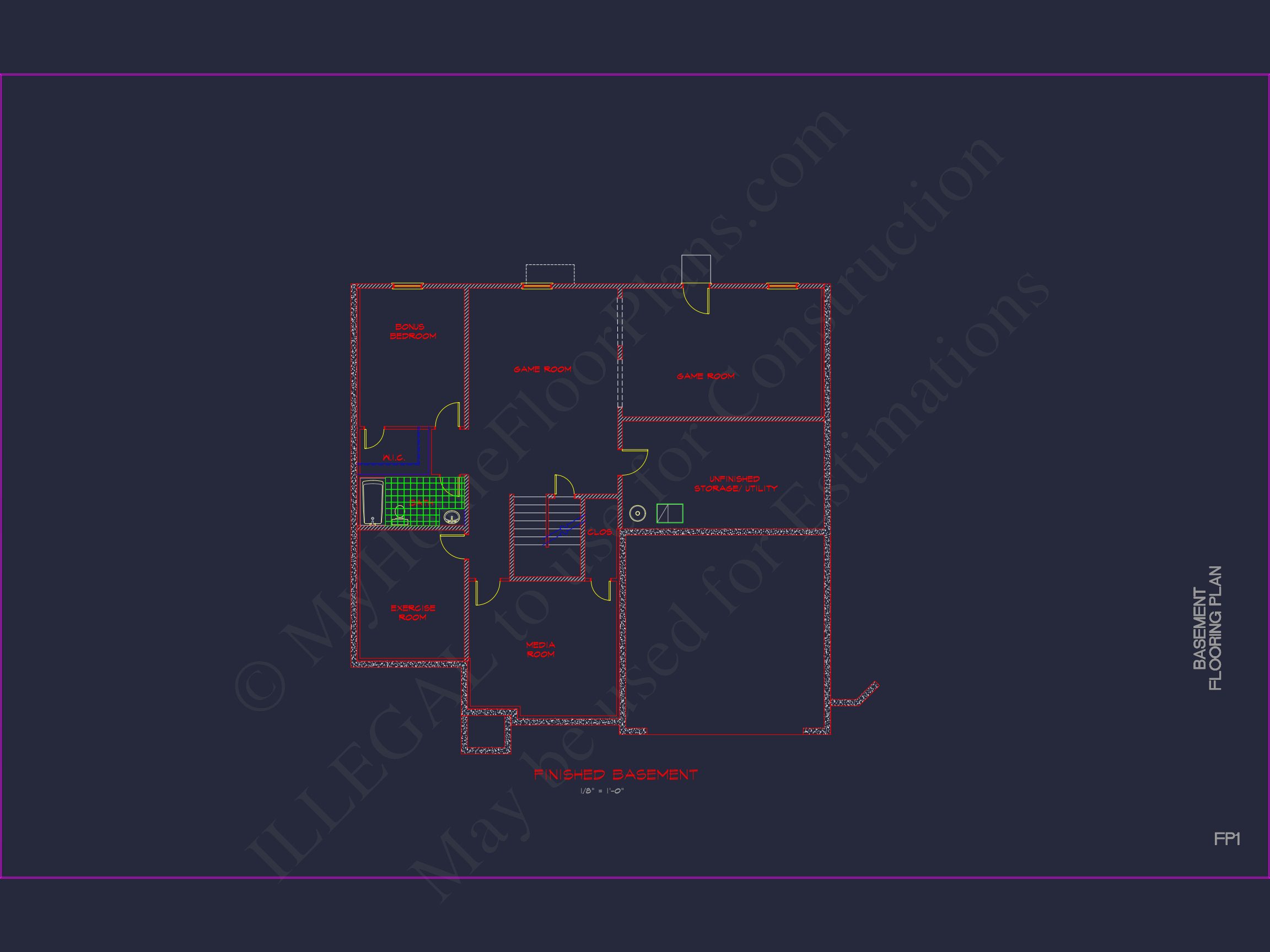 Modern Suburban house Plan with CAD Designs & Floor Blueprint