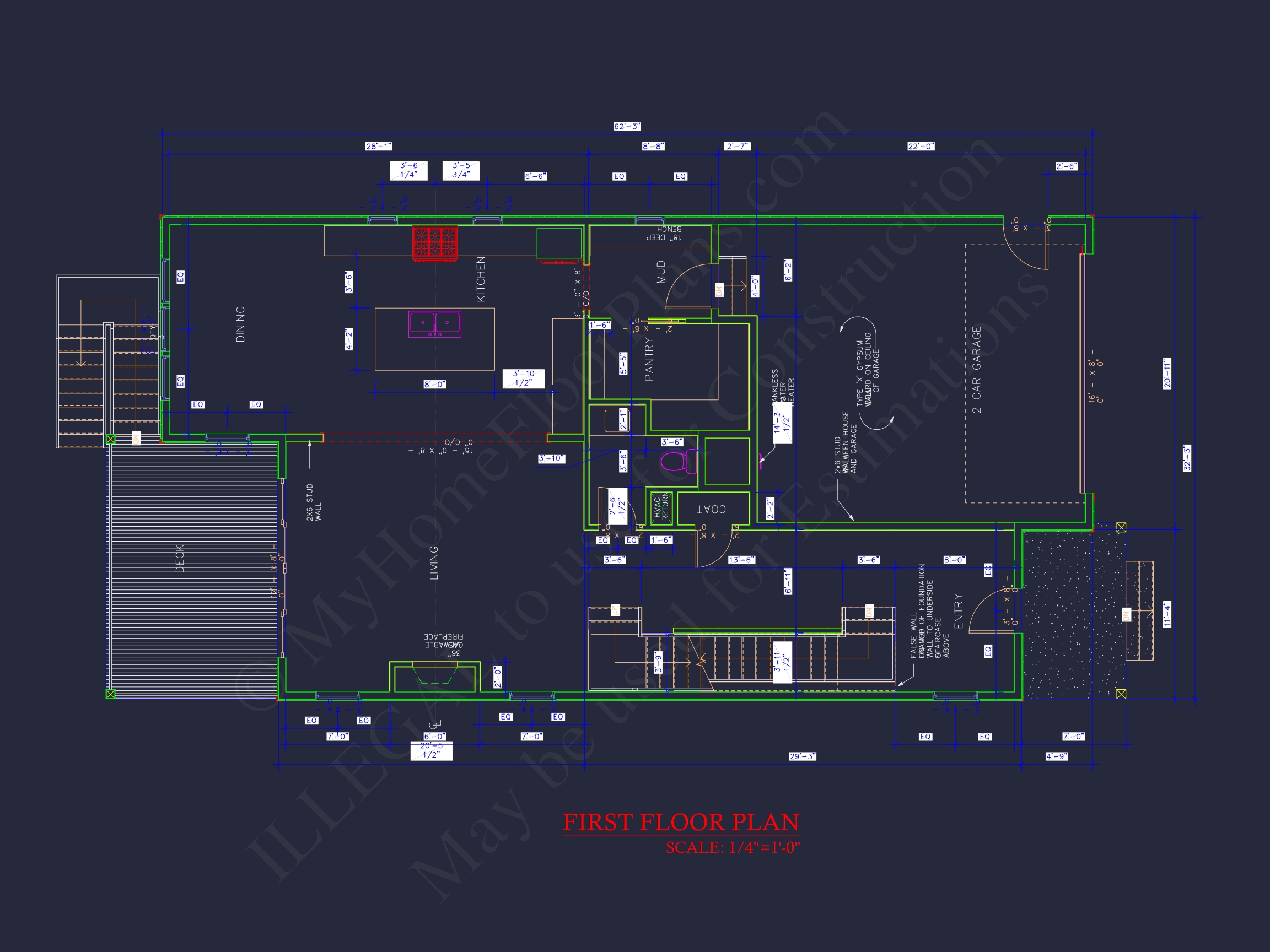 Modern Suburban Home Plan with CAD Designs and 2 Floors