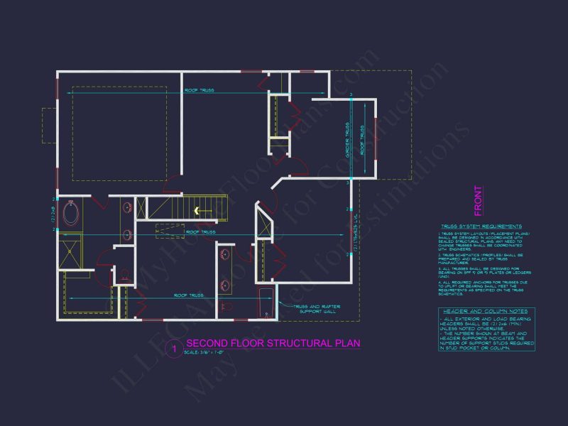 Modern Suburban house Plan with Craftsman CAD Designs