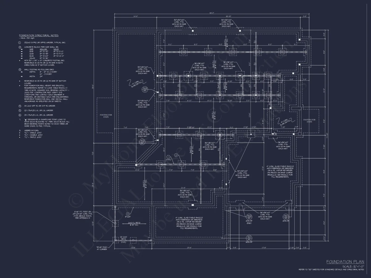 Modern Suburban house Plan with Detailed Blueprint Designs