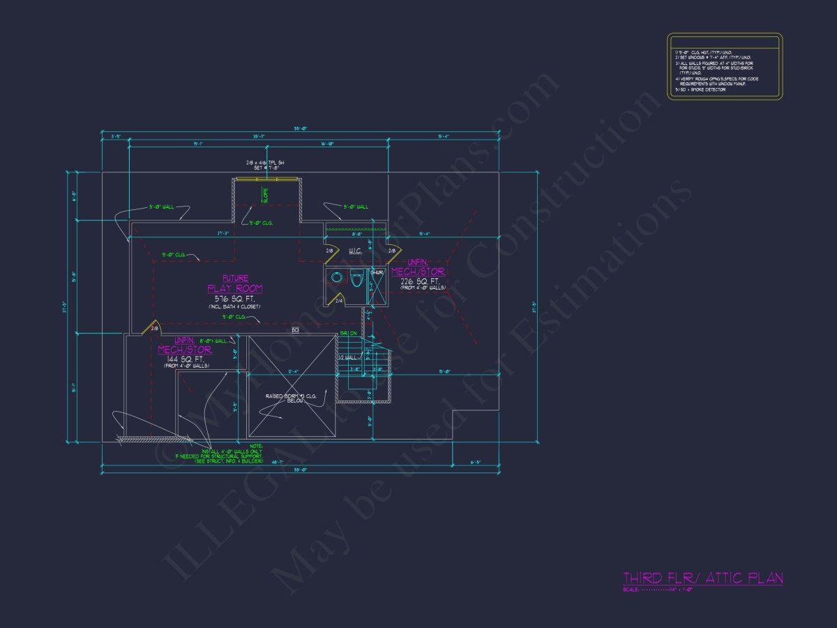 Modern Suburban house Plan with Detailed Blueprint Designs