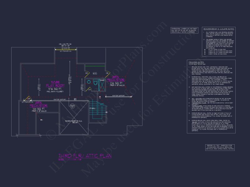 Modern Suburban house Plan with Detailed Blueprint Designs