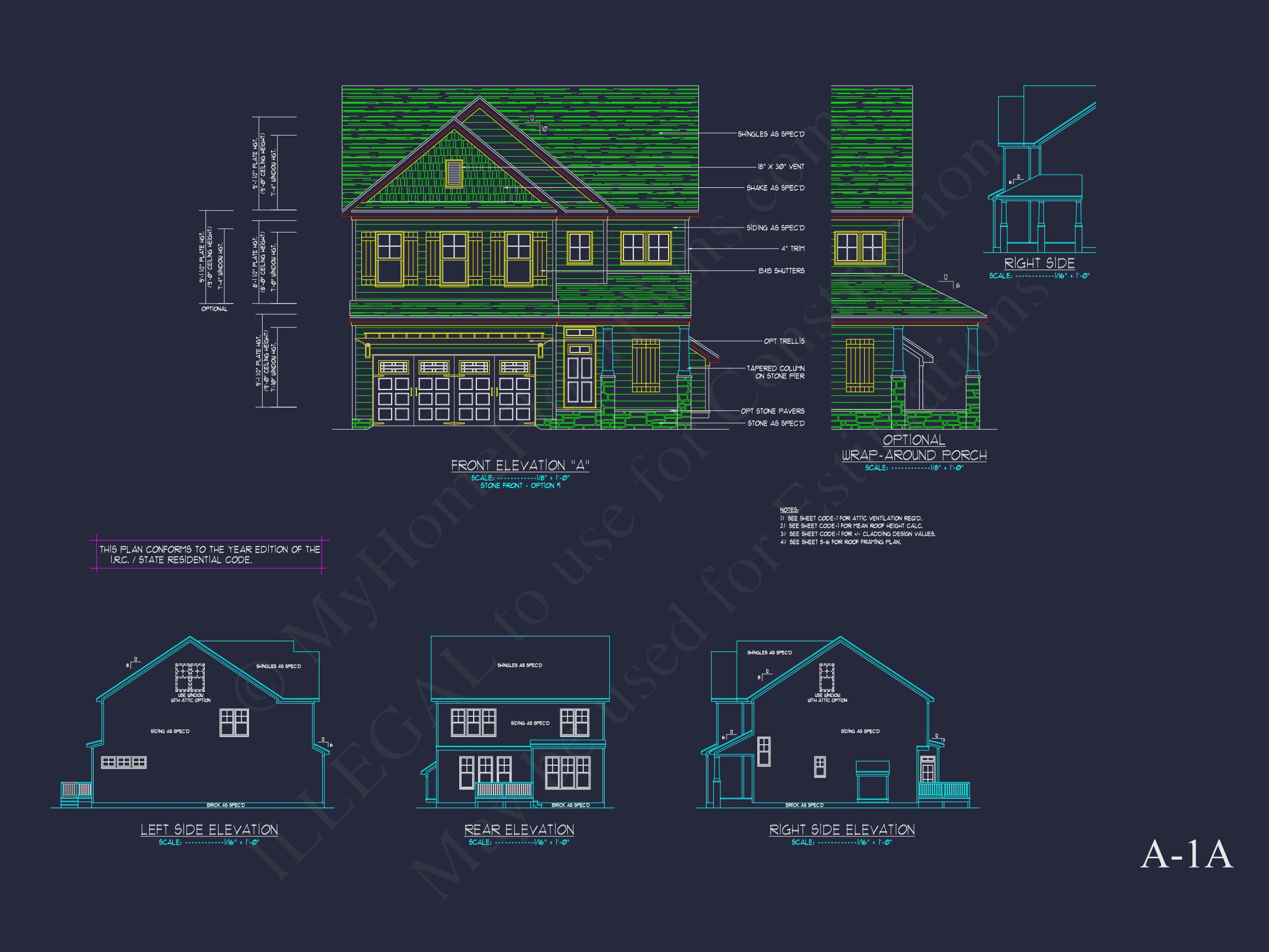 Modern Suburban house Plan with Detailed Floor Blueprint CAD