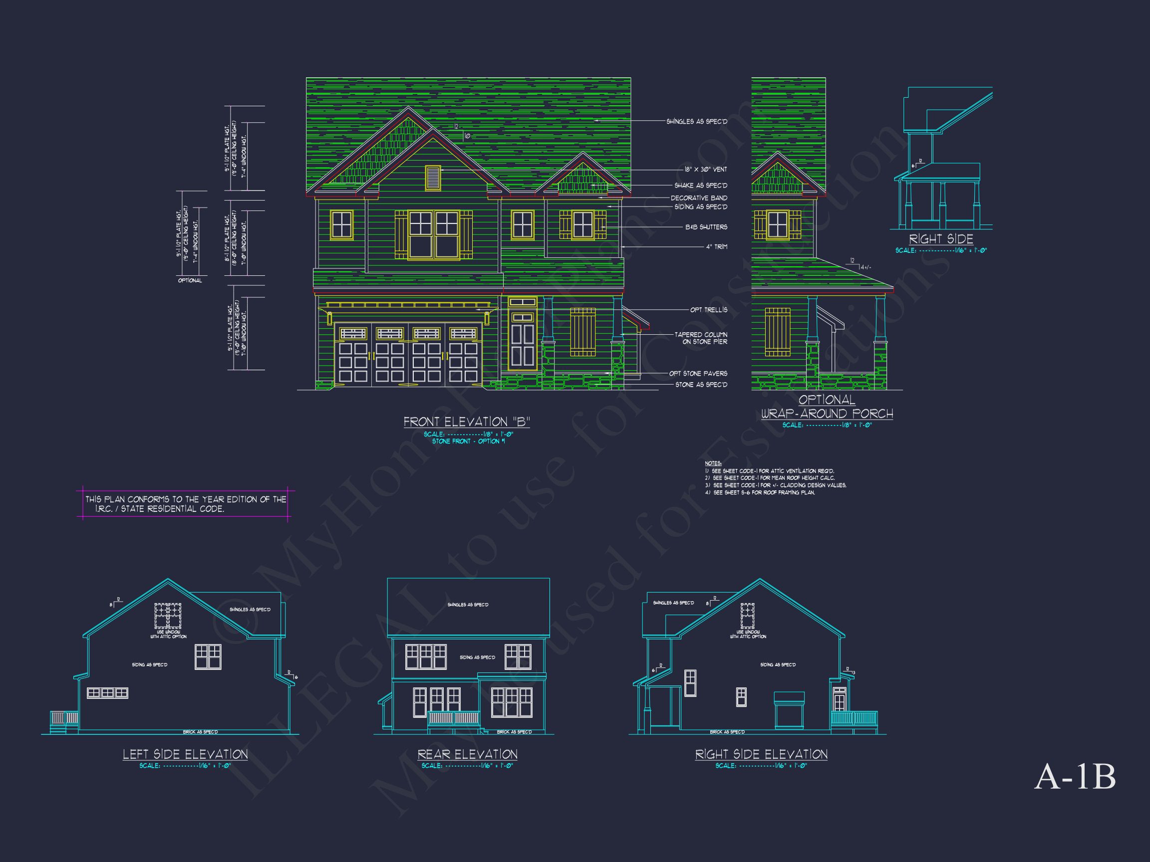 Modern Suburban house Plan with Detailed Floor Blueprint CAD
