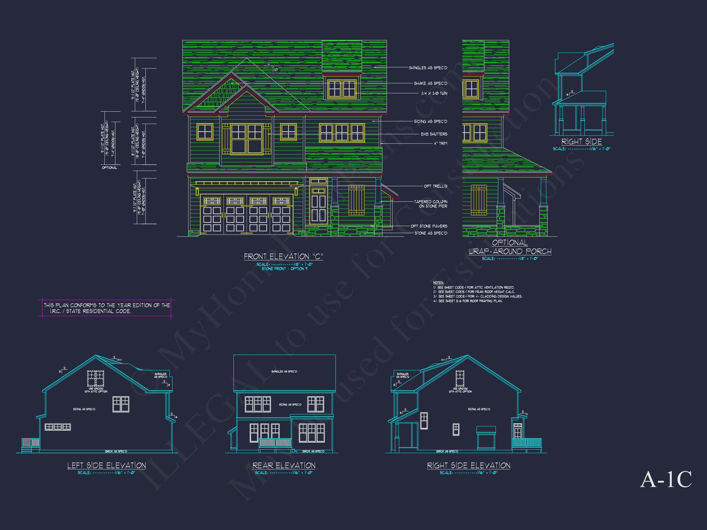 Modern Suburban house Plan with Detailed Floor Blueprint CAD