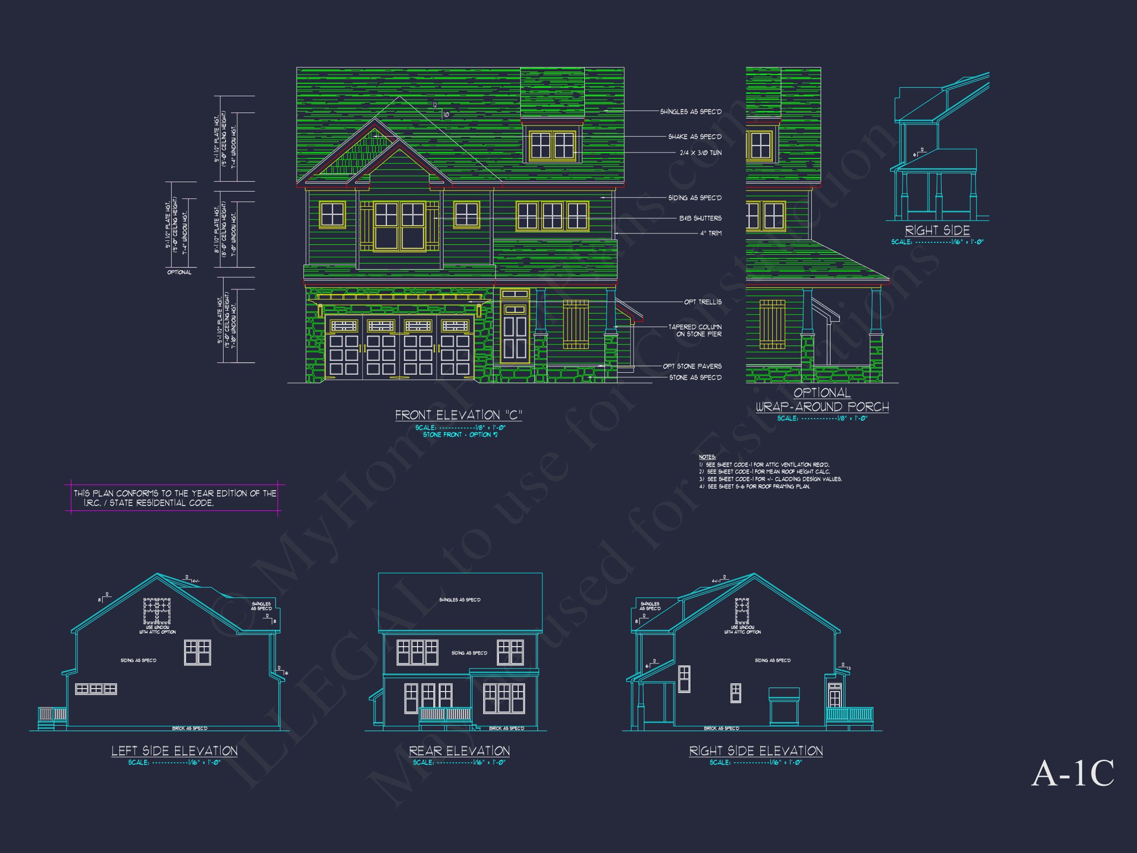 Modern Suburban house Plan with Detailed Floor Blueprint CAD