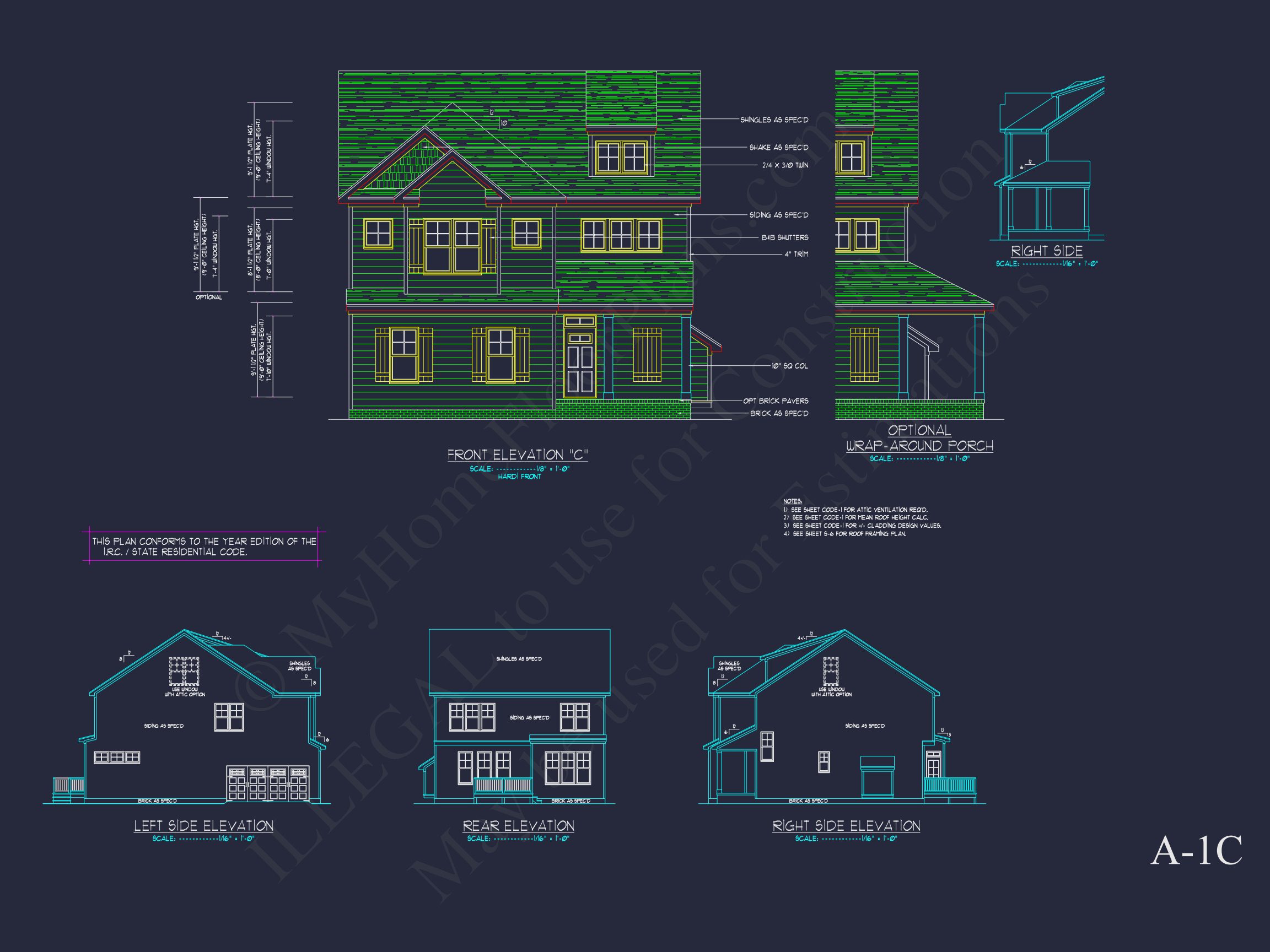 Modern Suburban house Plan with Detailed Floor Blueprint CAD