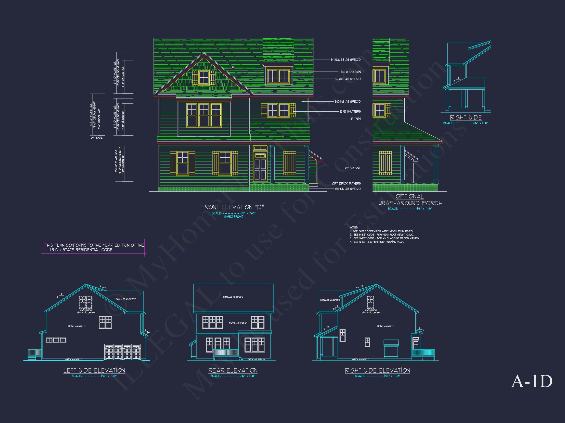 Modern Suburban house Plan with Detailed Floor Blueprint CAD