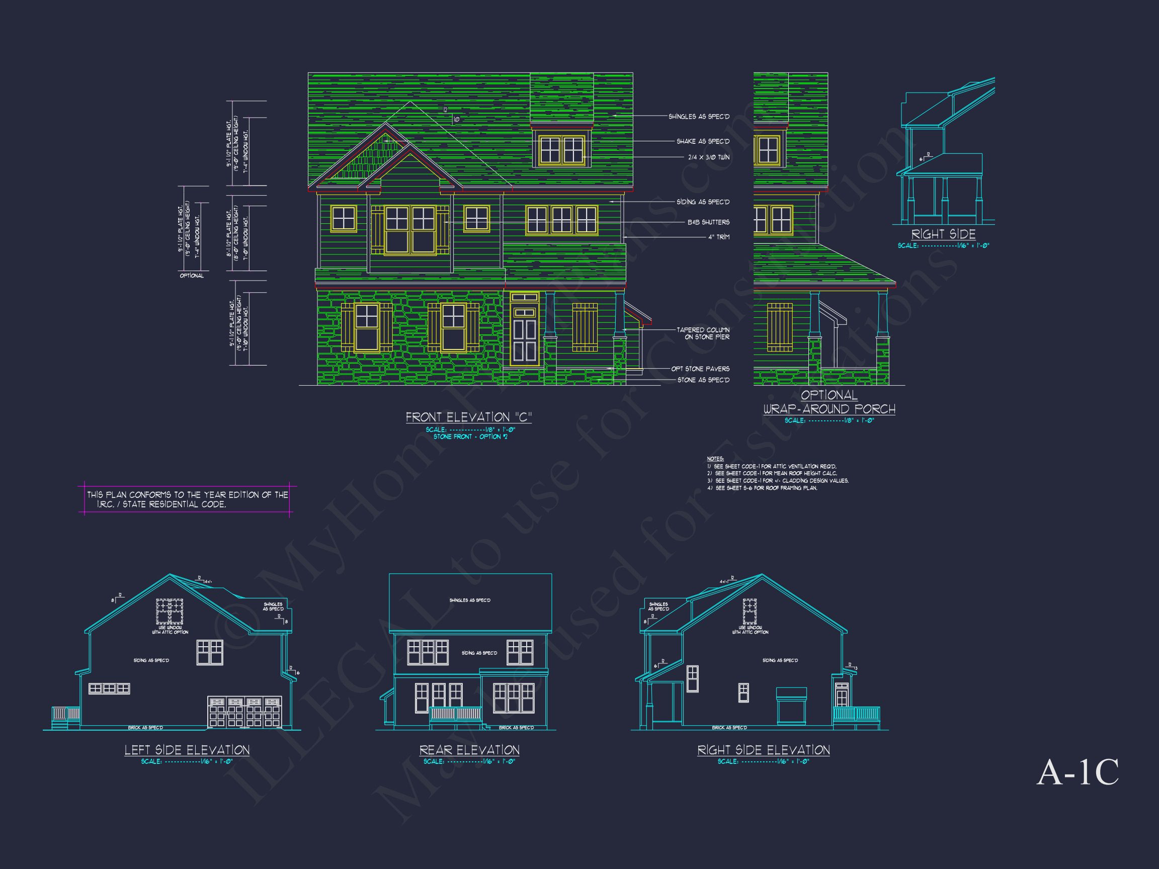 Modern Suburban house Plan with Detailed Floor Blueprint CAD