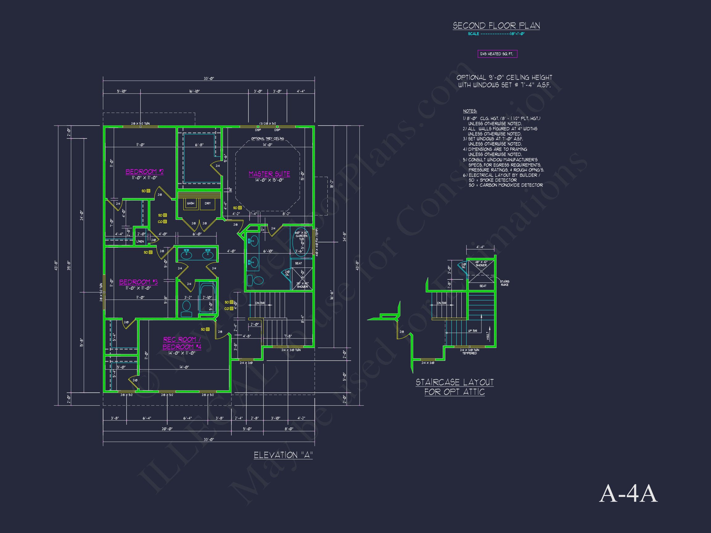 Modern Suburban house Plan with Detailed Floor Blueprint CAD