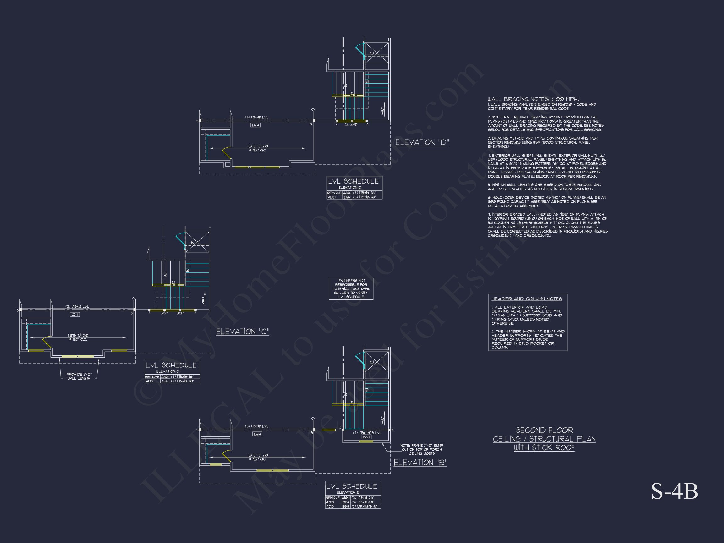 Modern Suburban house Plan with Detailed Floor Blueprint CAD