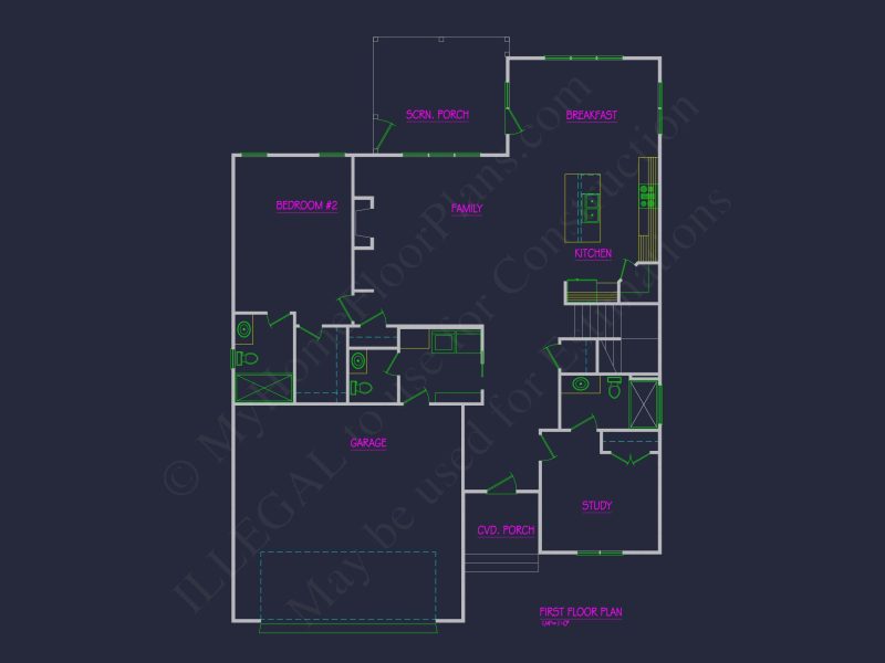 Modern Suburban house Plan with Open Floor Plan Designs