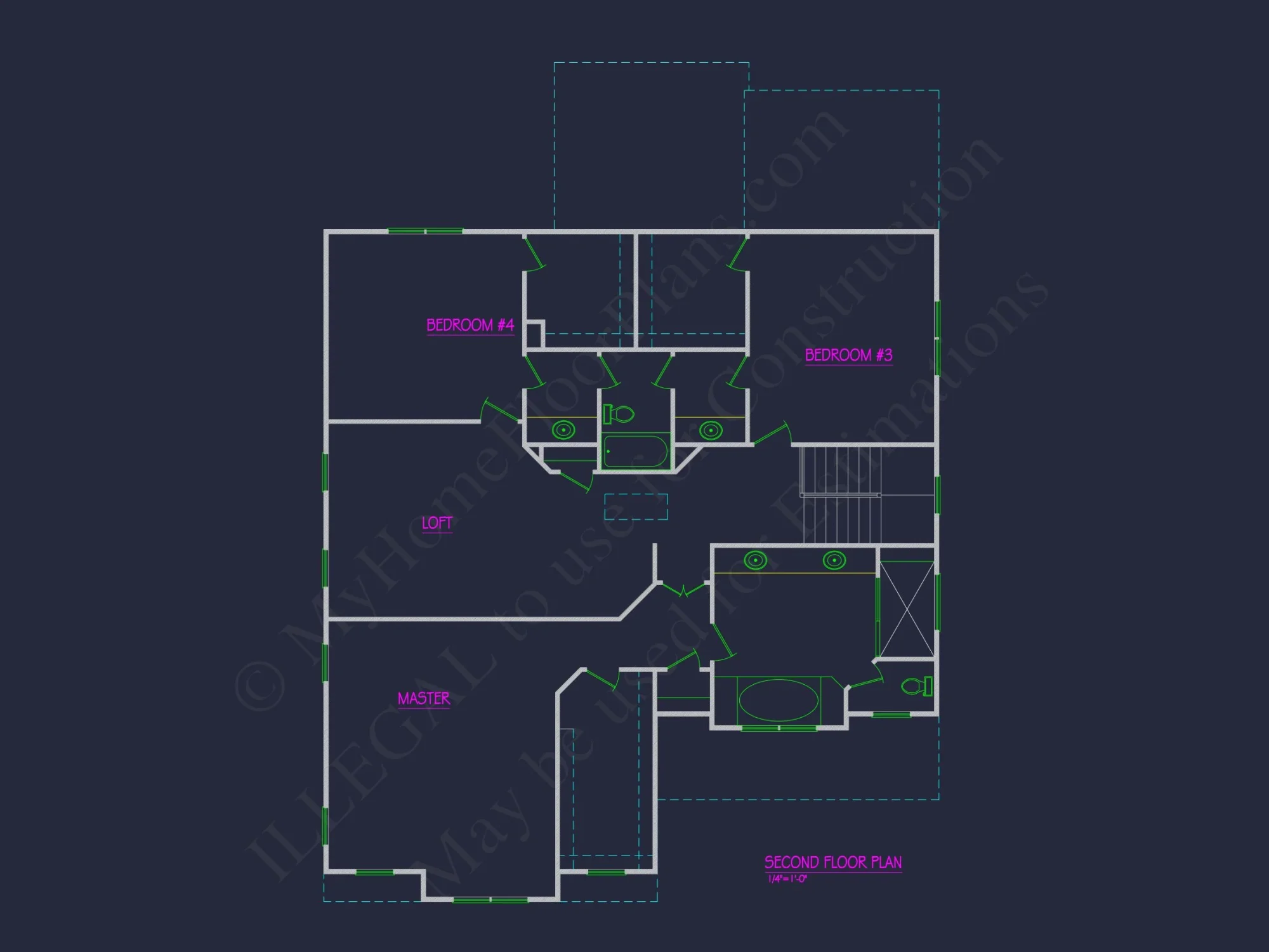 Modern Suburban house Plan with Open Floor Plan Designs