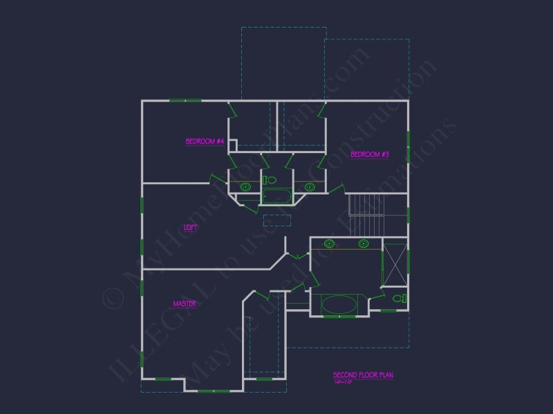Modern Suburban house Plan with Open Floor Plan Designs