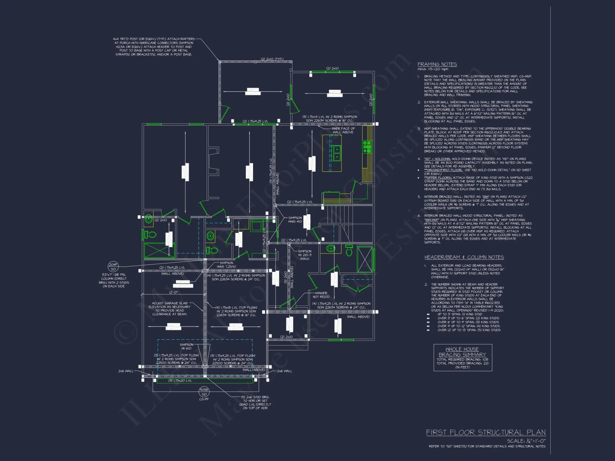 Modern Suburban house Plan with Open Floor Plan Designs
